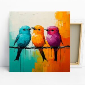 Colorful Birds Art
