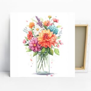 Vibrant Flower Bouquet Art