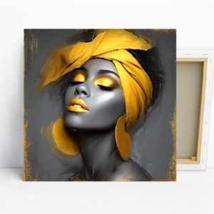 Golden Glow Portrait Art