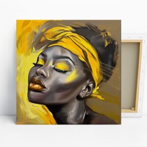Golden Glow Portrait Art