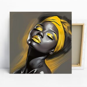 Golden Glow Portrait Art