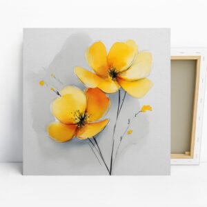 Yellow Poppy Art