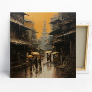 Rainy Day in Old Town Art