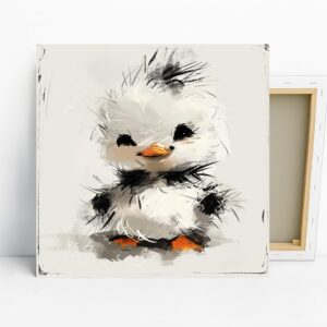 Fluffy Duckling Art