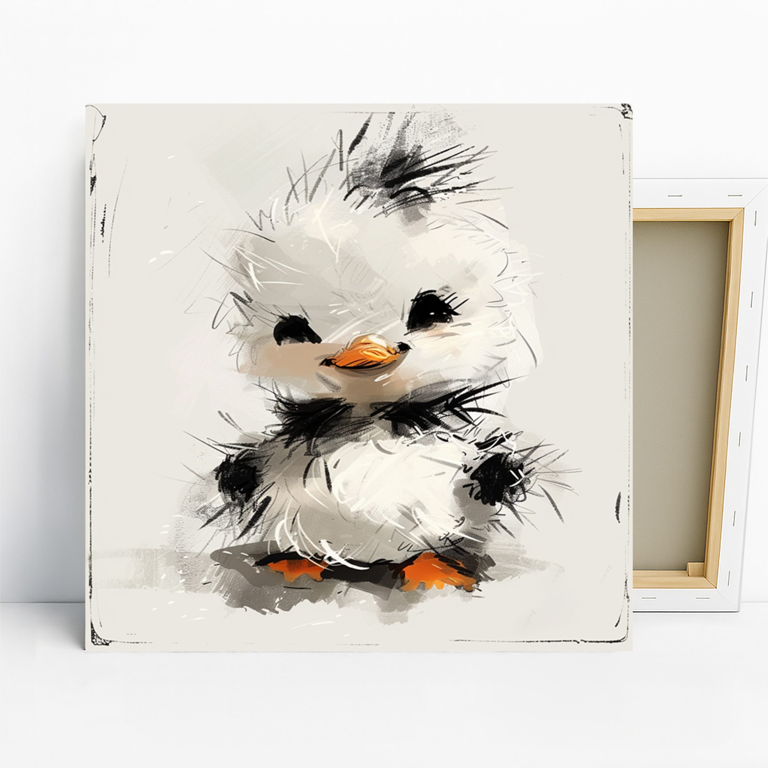 1.jpg Fluffy Duckling Art