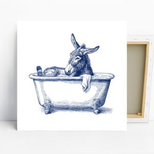 Donkey Bath Art