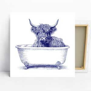 Highland Cow Art