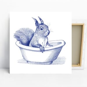 Squirrel in Bowl Art