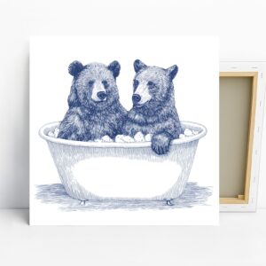 Bear in Bathtub Art