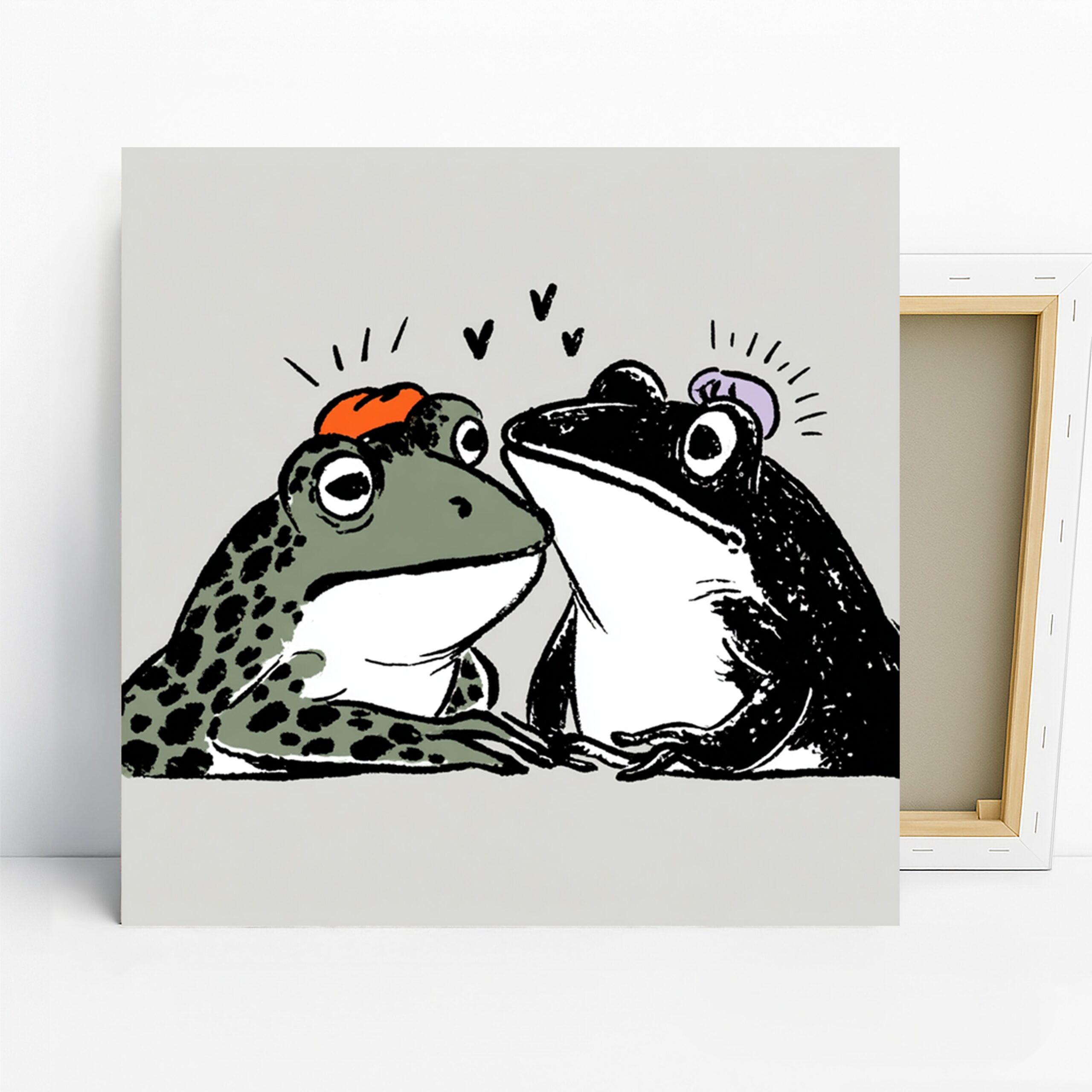1.jpg Frog Friends Art