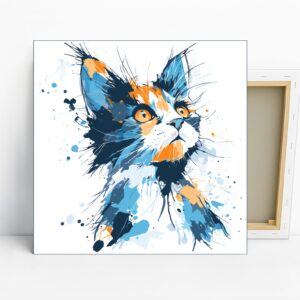 Cat Splatter Art