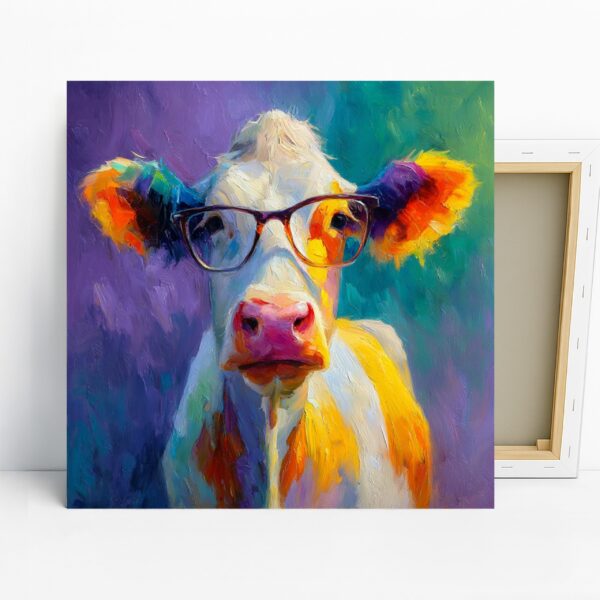 Cow with Glasses Art