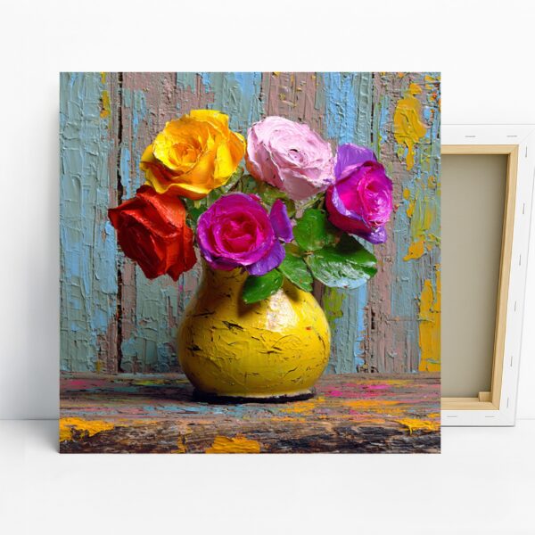 Vibrant Roses Bouquet Art