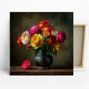 Vibrant Rose Bouquet Art