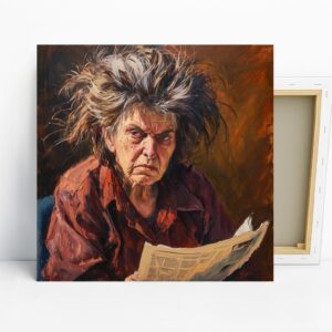 Elderly Reader Art
