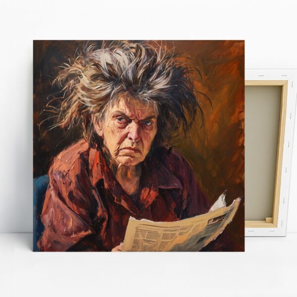 Elderly Reader Art