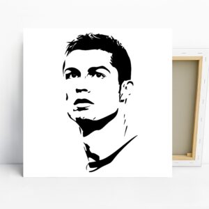 Soccer Star Silhouette Art