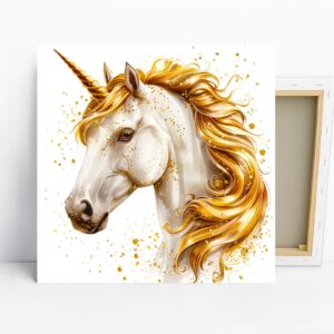 Golden Unicorn Art