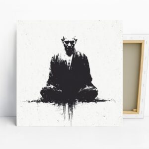 Zen Meditation Silhouette Art
