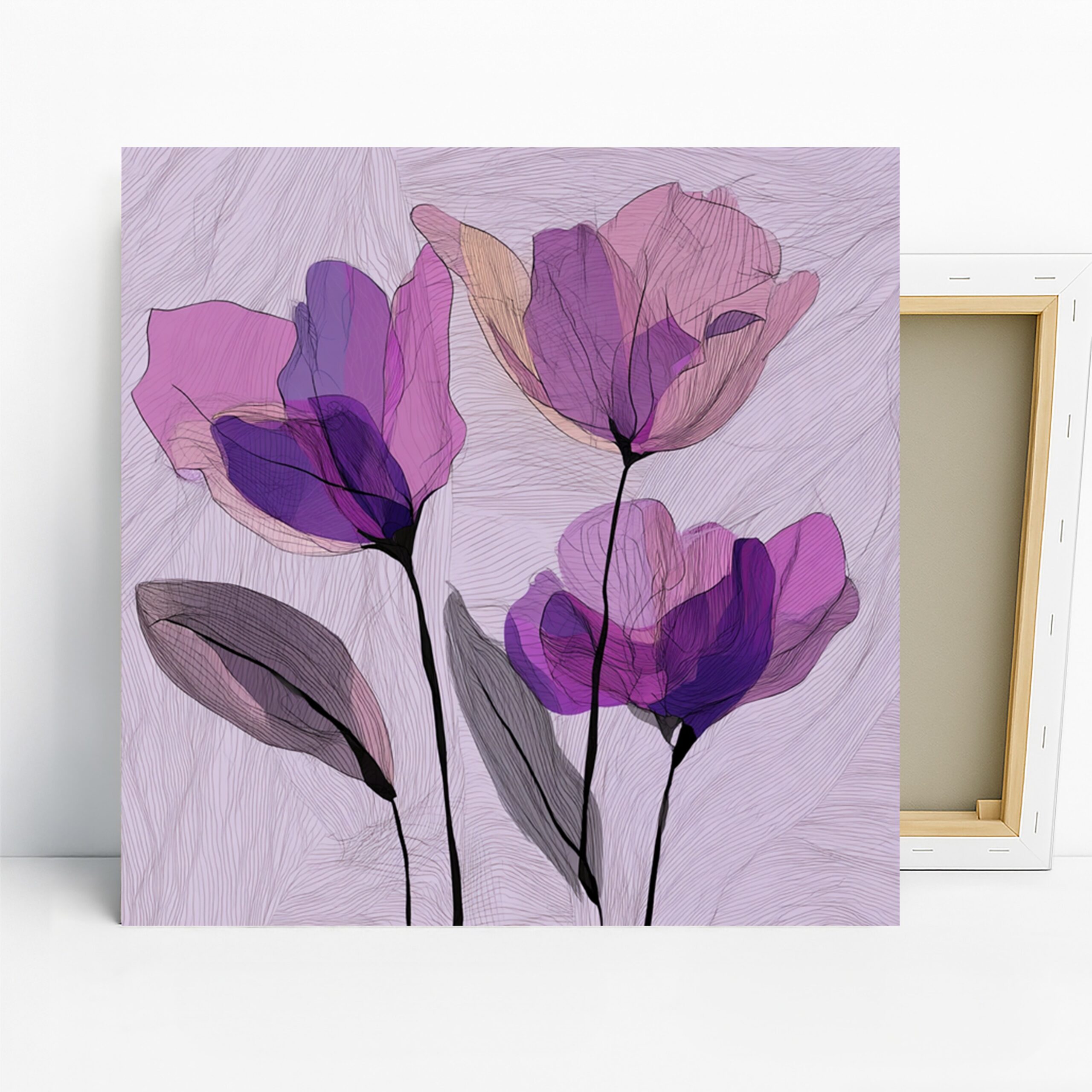 1.jpg Purple Tulip Art