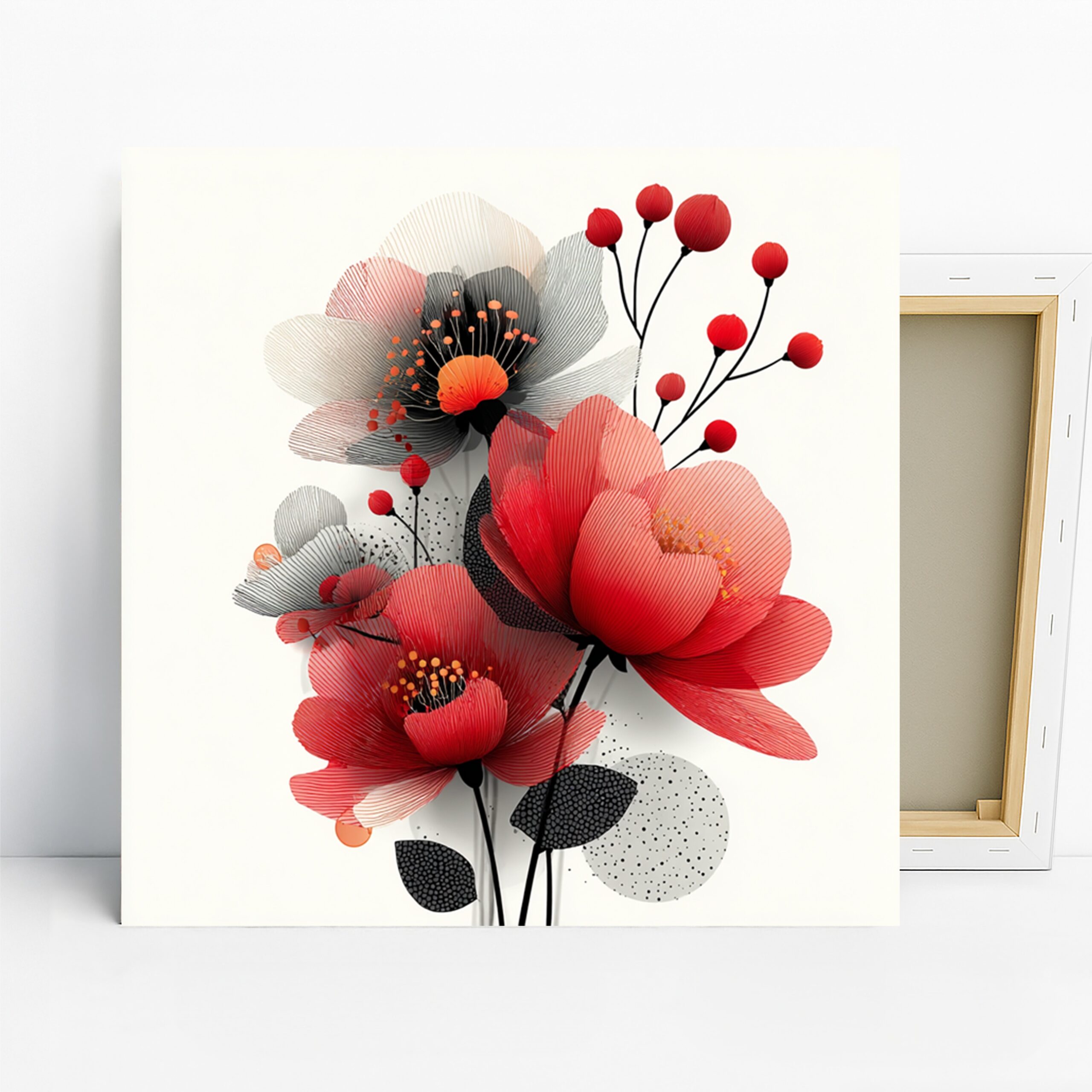 1.jpg Red Poppy Bloom Art