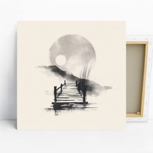 Moonlit Pier Art