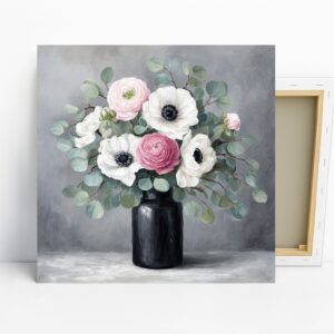 Elegant Floral Vase Art