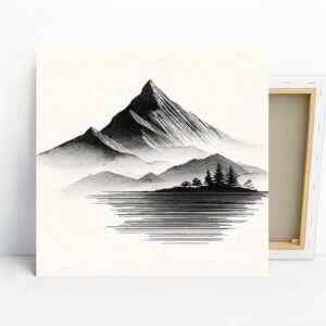 Mountain Reflection Art