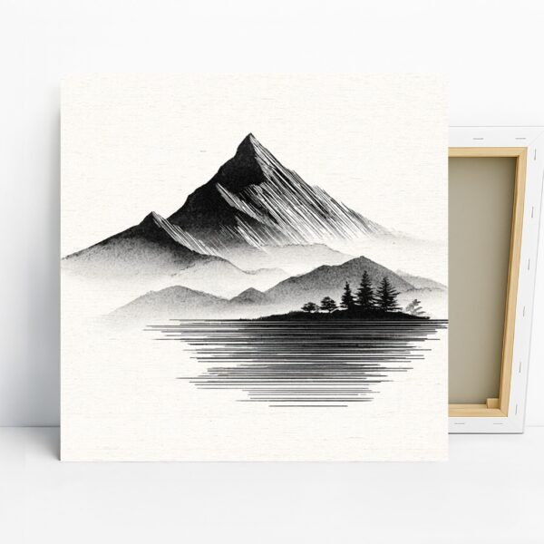 Mountain Reflection Art