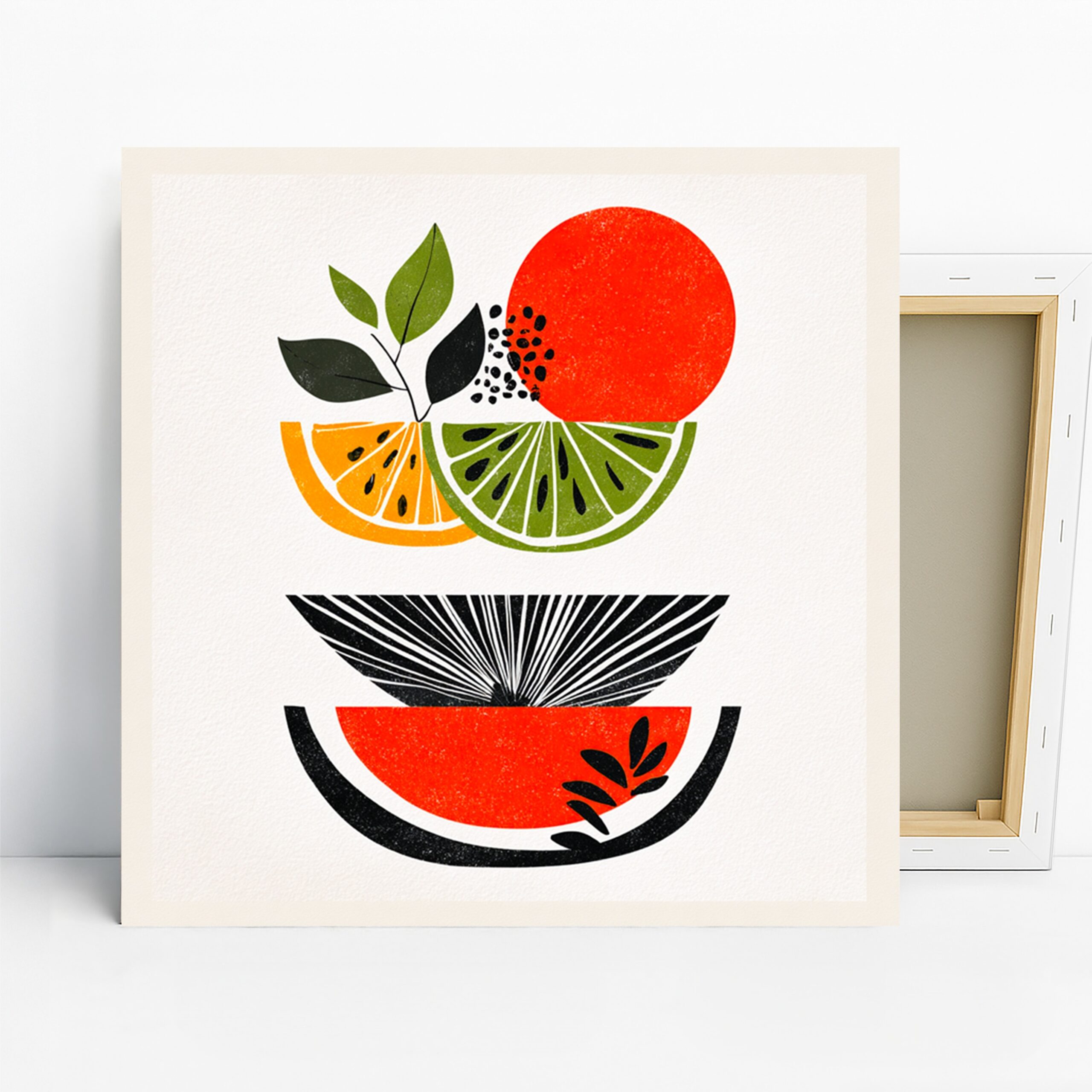 1.jpg Citrus Abstract Bowl Art