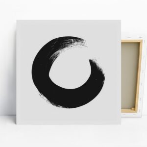 Zen Circle Brush Stroke Art