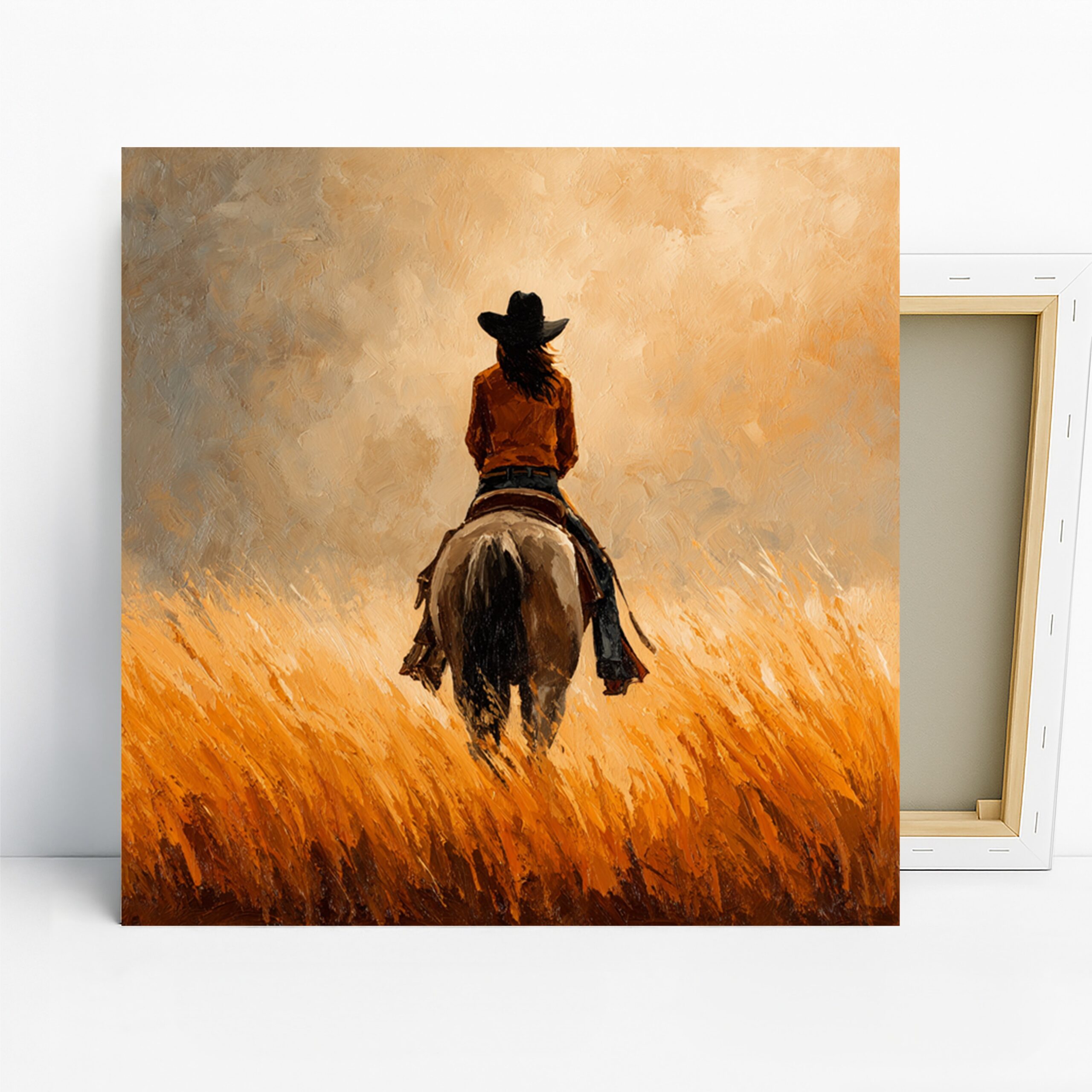 1.jpg Cowgirl Sunset Ride Art