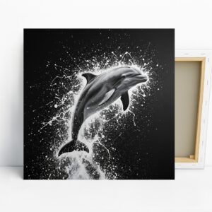 Dolphin Splash Art