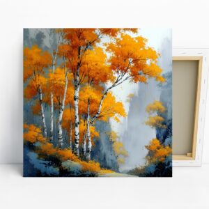 Autumn Birch Forest Art