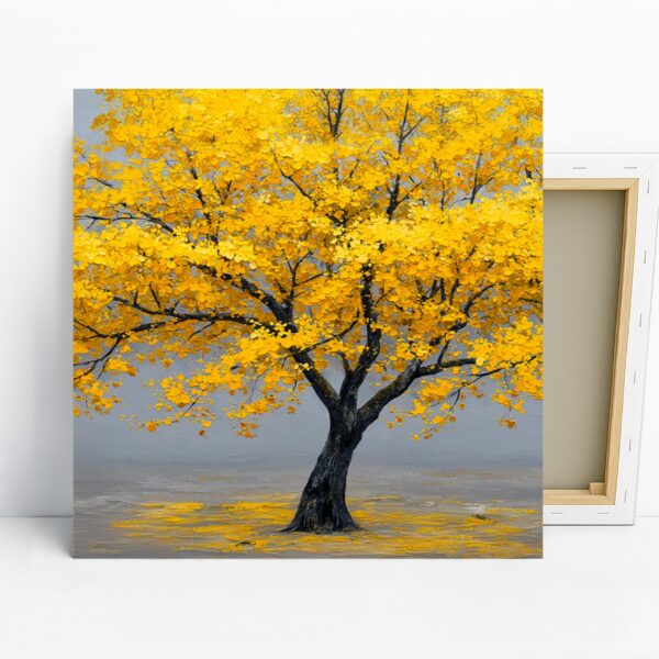 Golden Autumn Tree Art