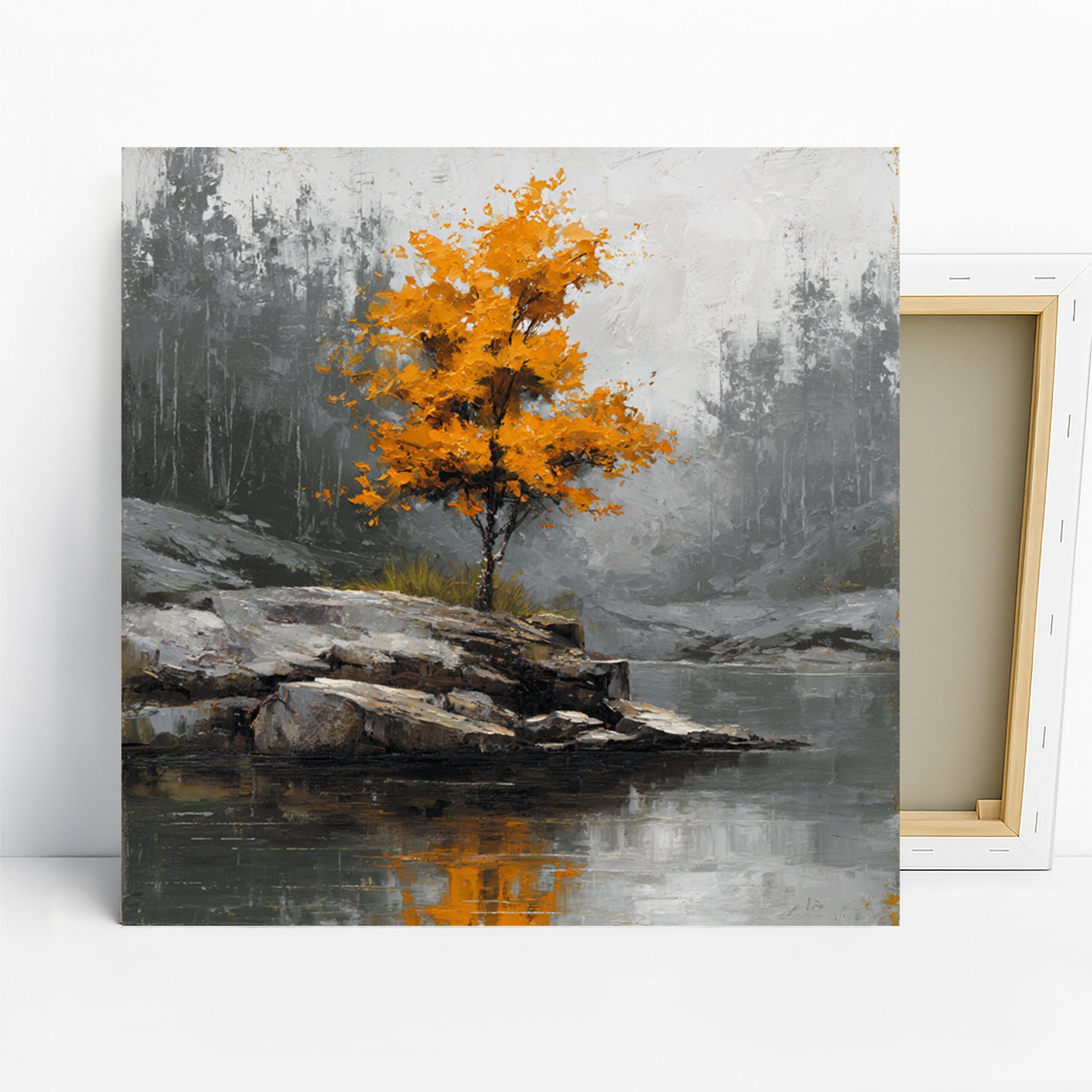 1.jpg Autumn Tree Reflection Art