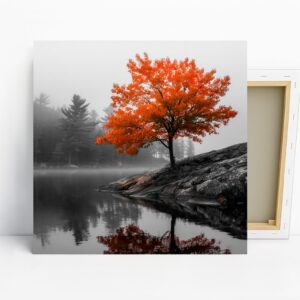 Autumn Reflection Tree Art