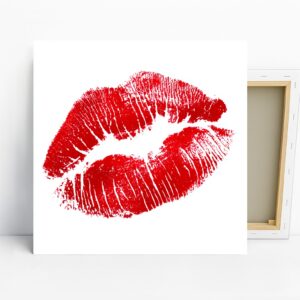 Red Lip Print Art