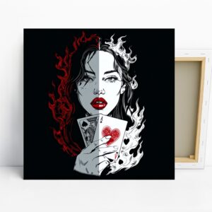 Fiery Card Queen Art