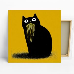 Cat Spaghetti Art