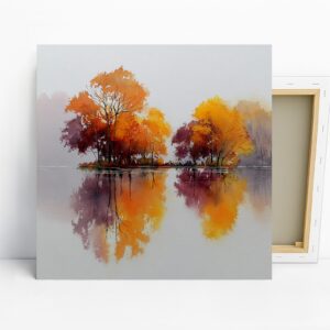 Autumn Reflection Lake Art