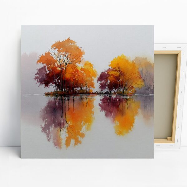 Autumn Reflection Lake Art