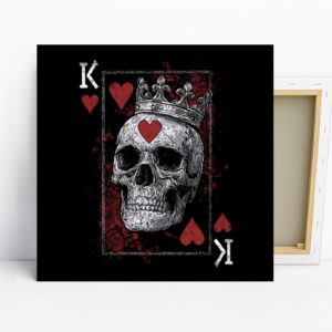 King of Hearts Skull Art