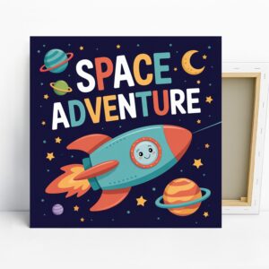 Space Adventure Rocket Art