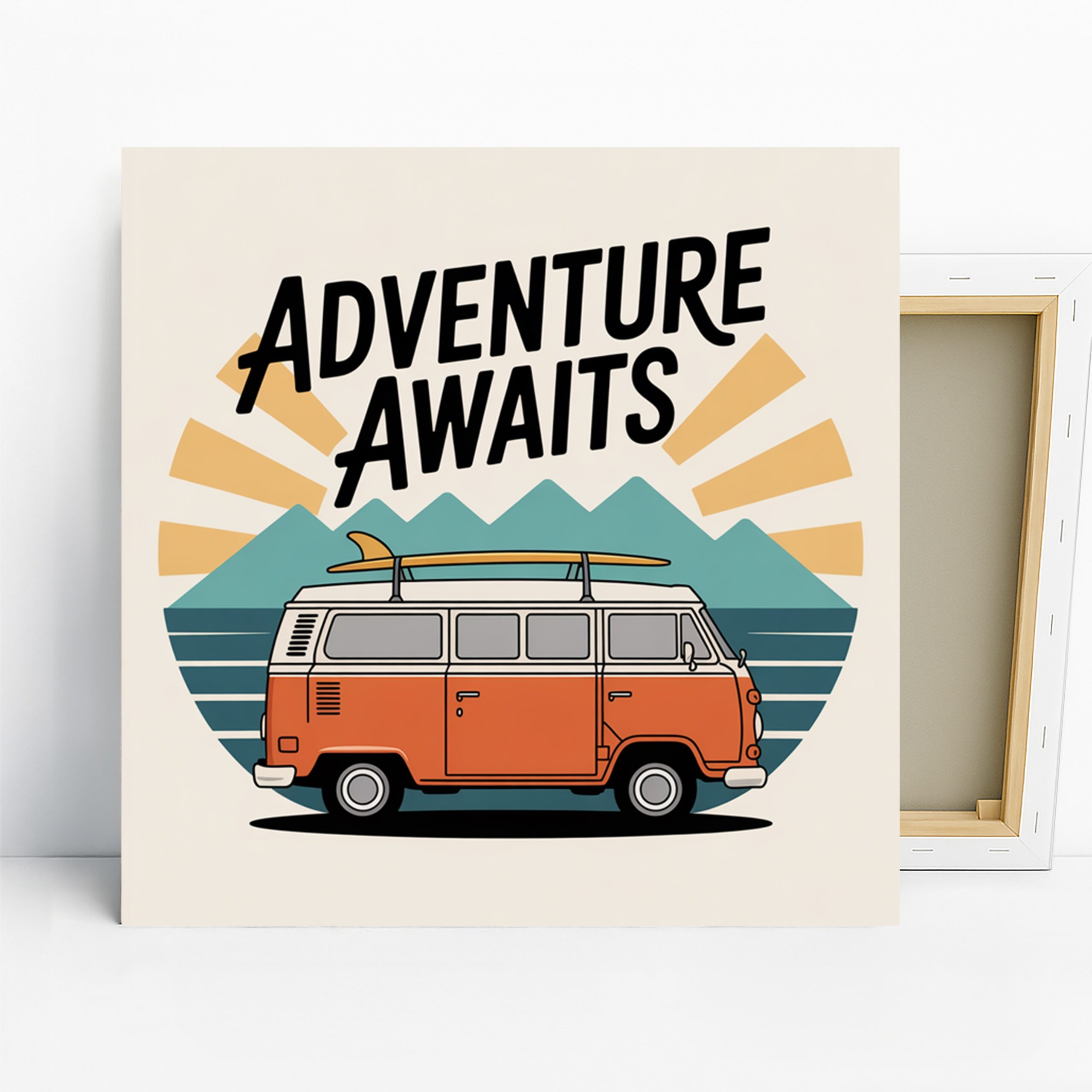 1.jpg Retro Adventure Van Art
