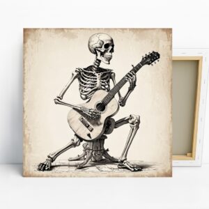 Skeleton Guitarist Art