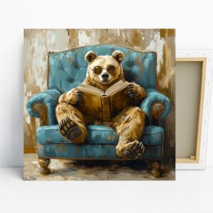 Bear Reading Art