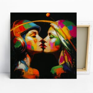 Colorful Kiss Art