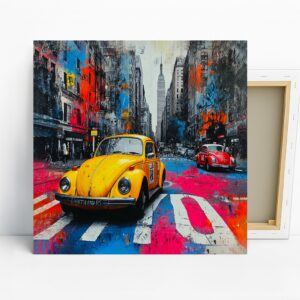 New York Beetle Taxi Art