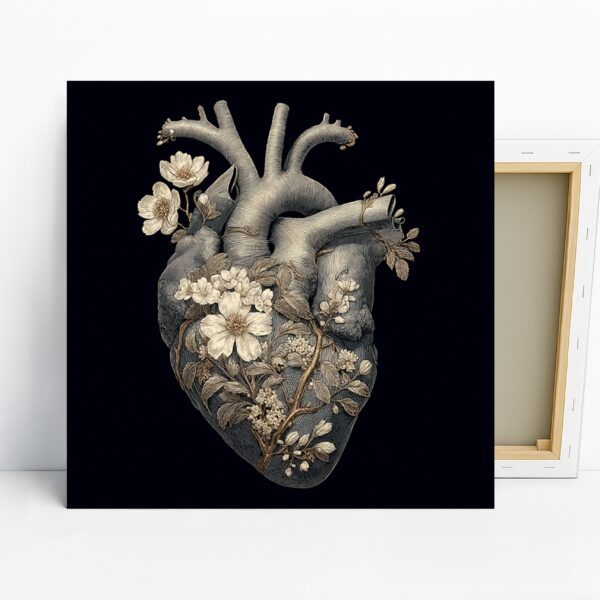 Blooming Heart Anatomy Art